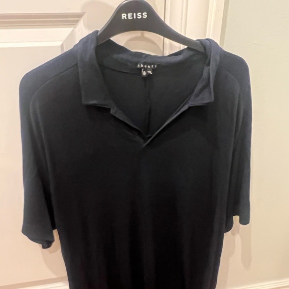 Men’s Theory XL polo, navy blue - Picture 4 of 4